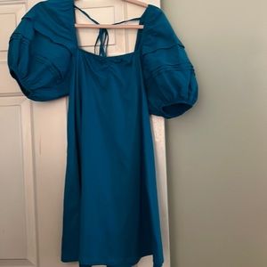 Zara ballon sleeve mini dress